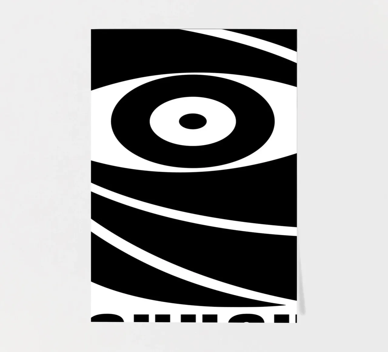 Bauhaus Stylized Eye Geometric Abstract Print sticker sheet by NorwesClub