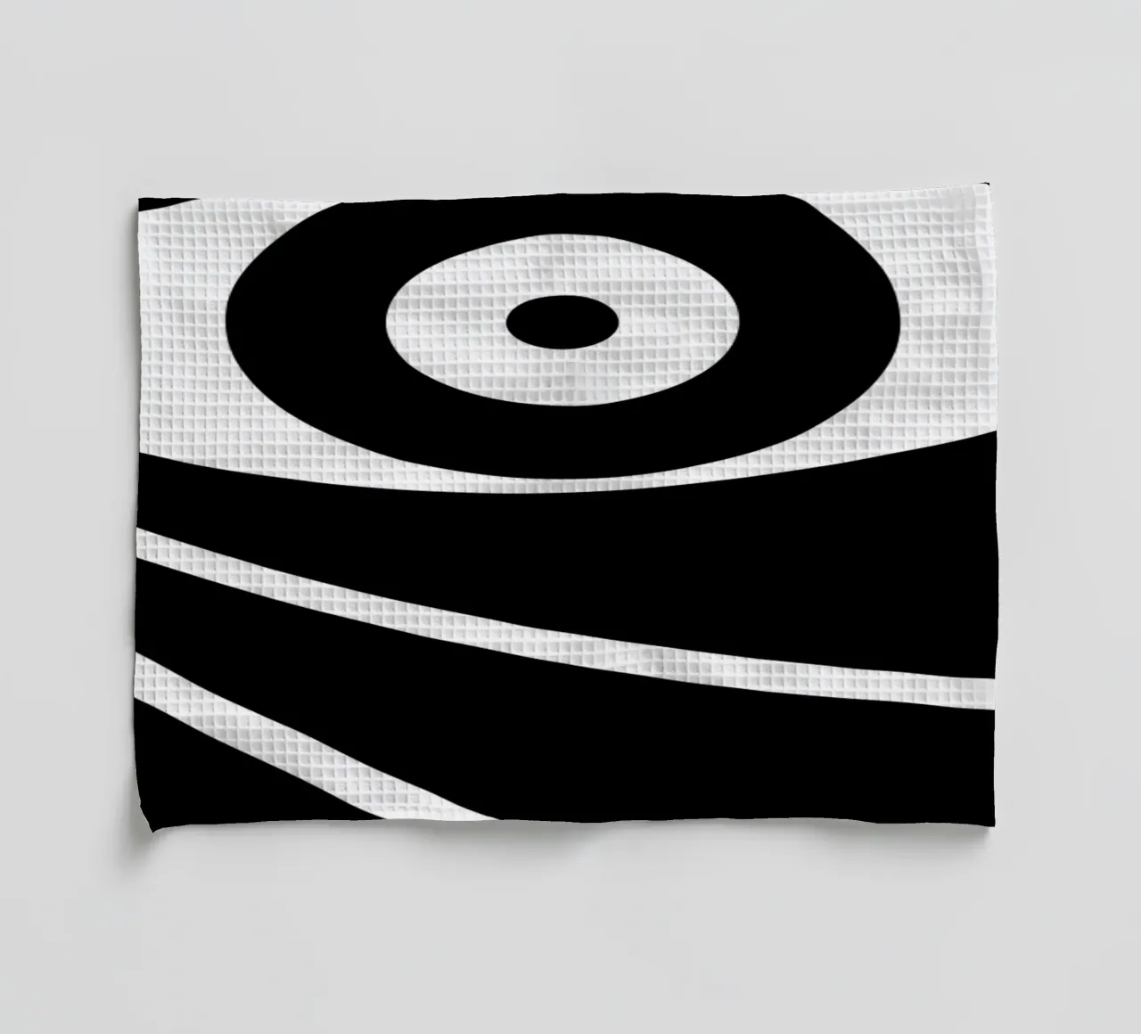 Bauhaus Gestileerd Oog Geometrische Abstracte Print theedoek van NorwesClub