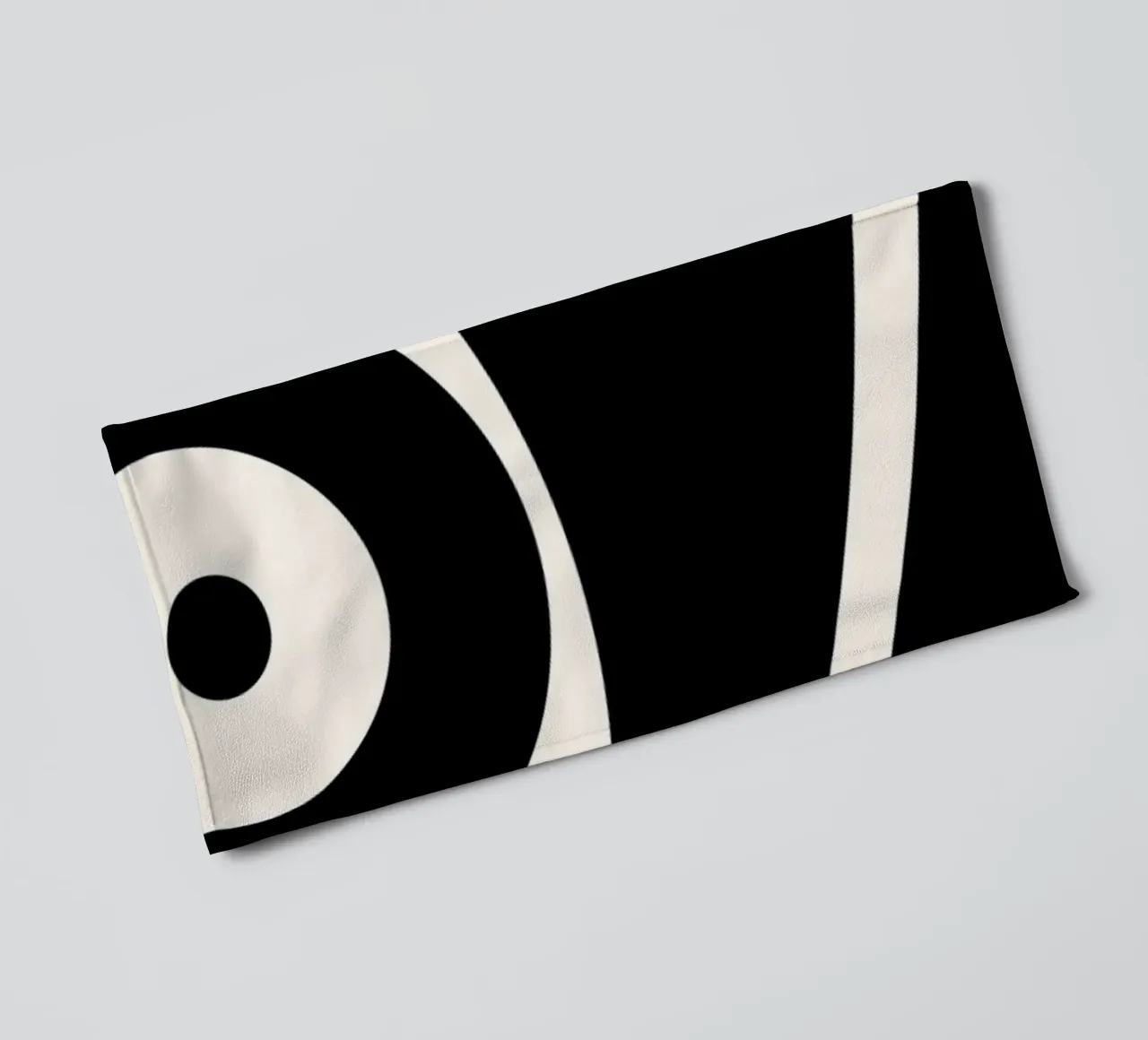 Bauhaus Gestileerd Oog Geometrische Abstracte Print badhanddoek van NorwesClub