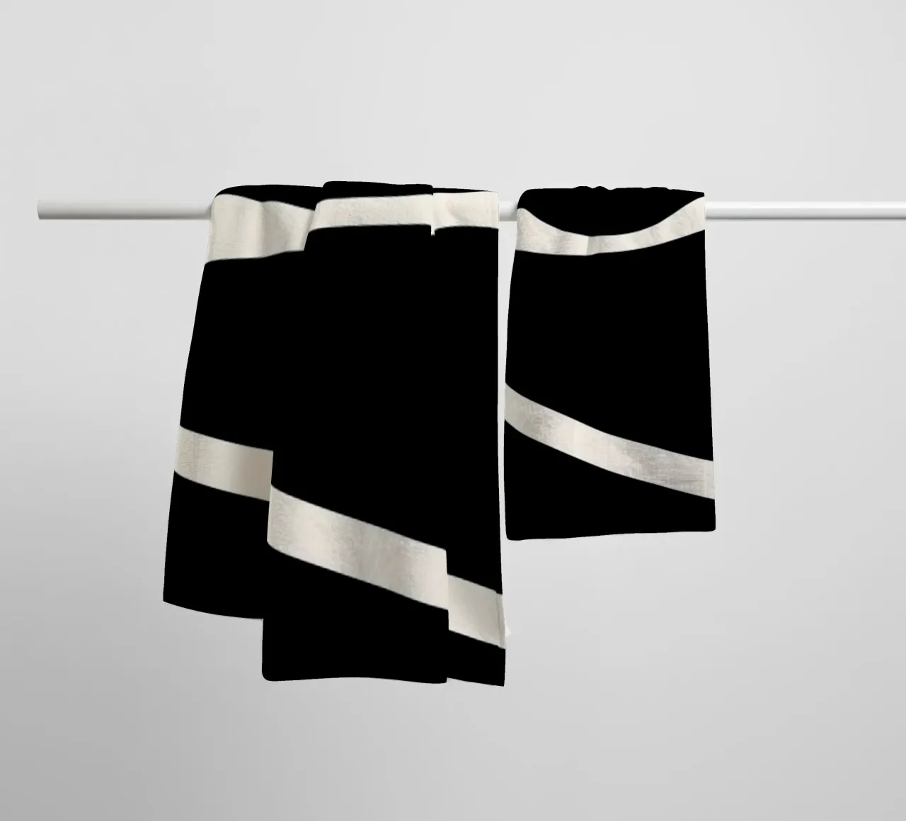 Bauhaus Gestileerd Oog Geometrische Abstracte Print badhanddoek van NorwesClub