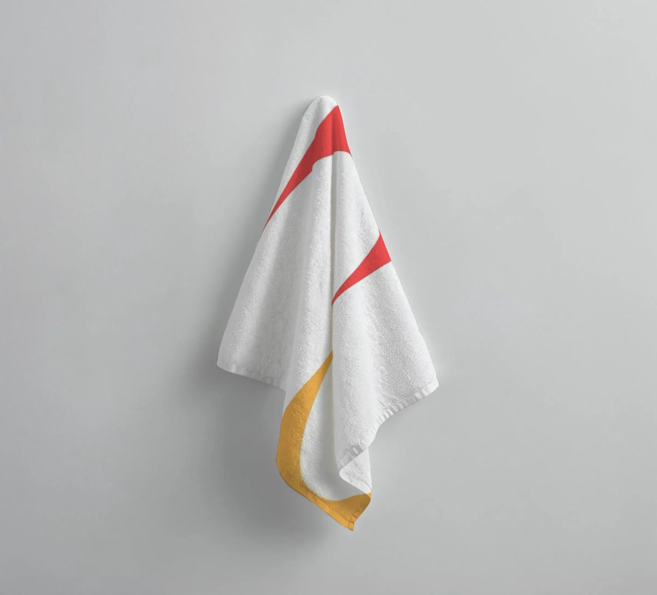 Mid-Century Modern Geometric Curves Abstract Print towel by NorwesClub