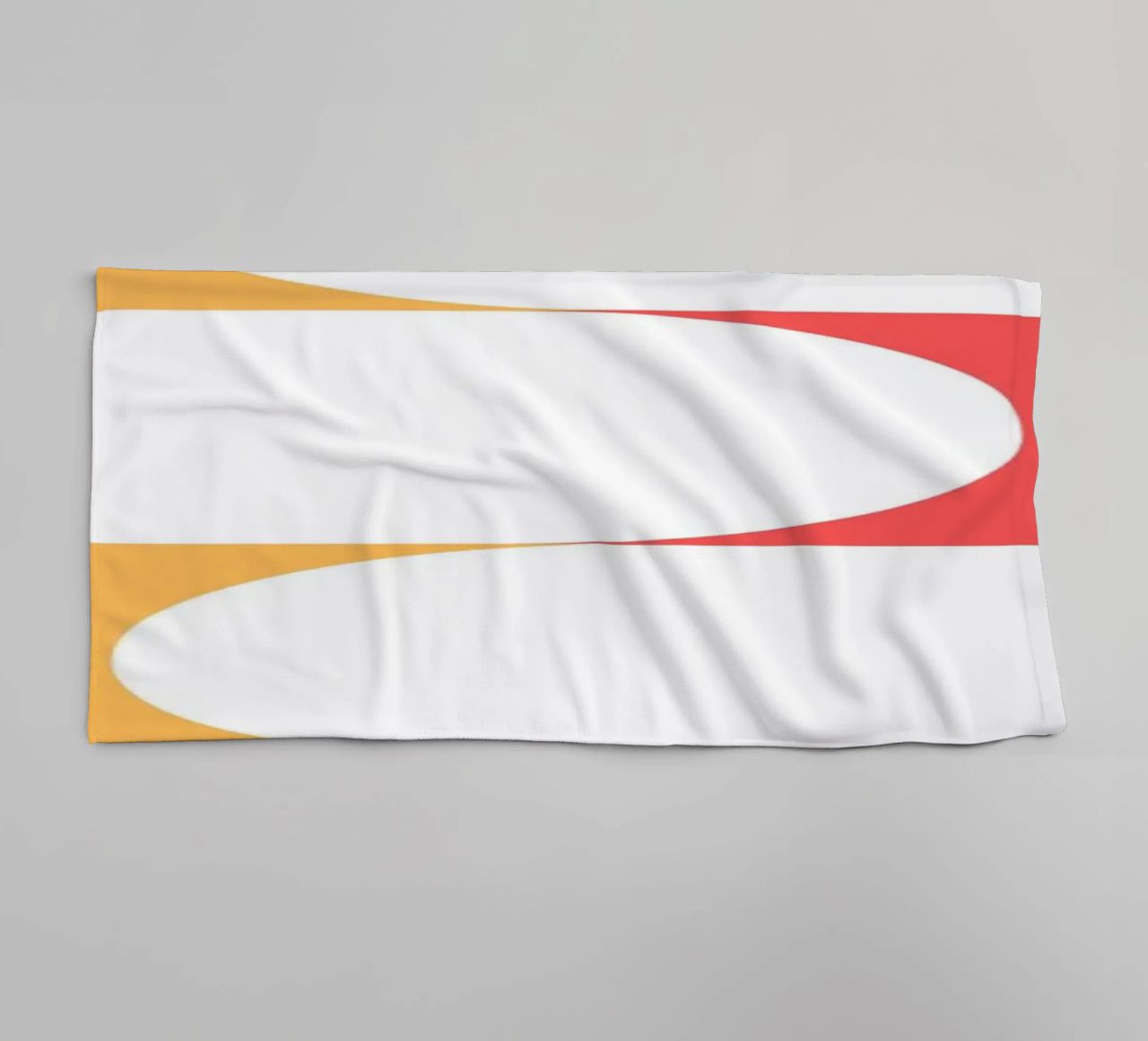 Mid-Century Modern Geometric Curves Abstract Print towel by NorwesClub