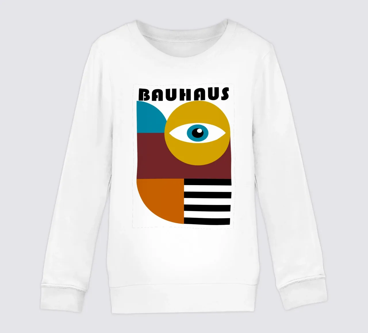 Bauhaus Figure astratte geometriche Stampa a colori felpa bambino da NorwesClub