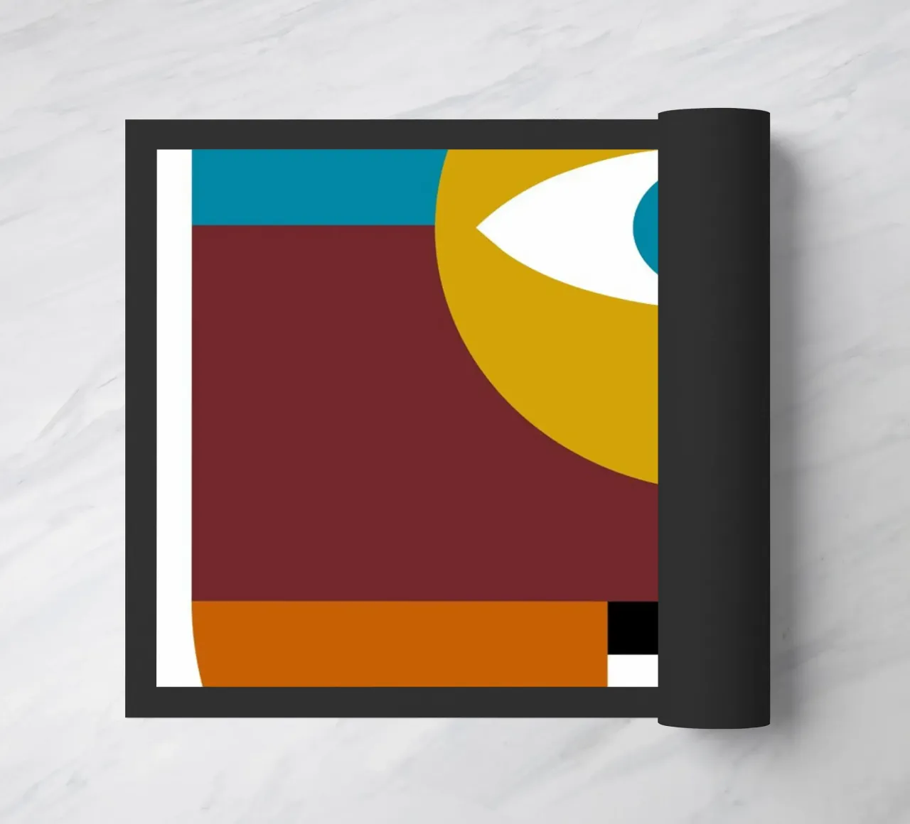 Bauhaus Figure astratte geometriche Stampa a colori zerbino da NorwesClub
