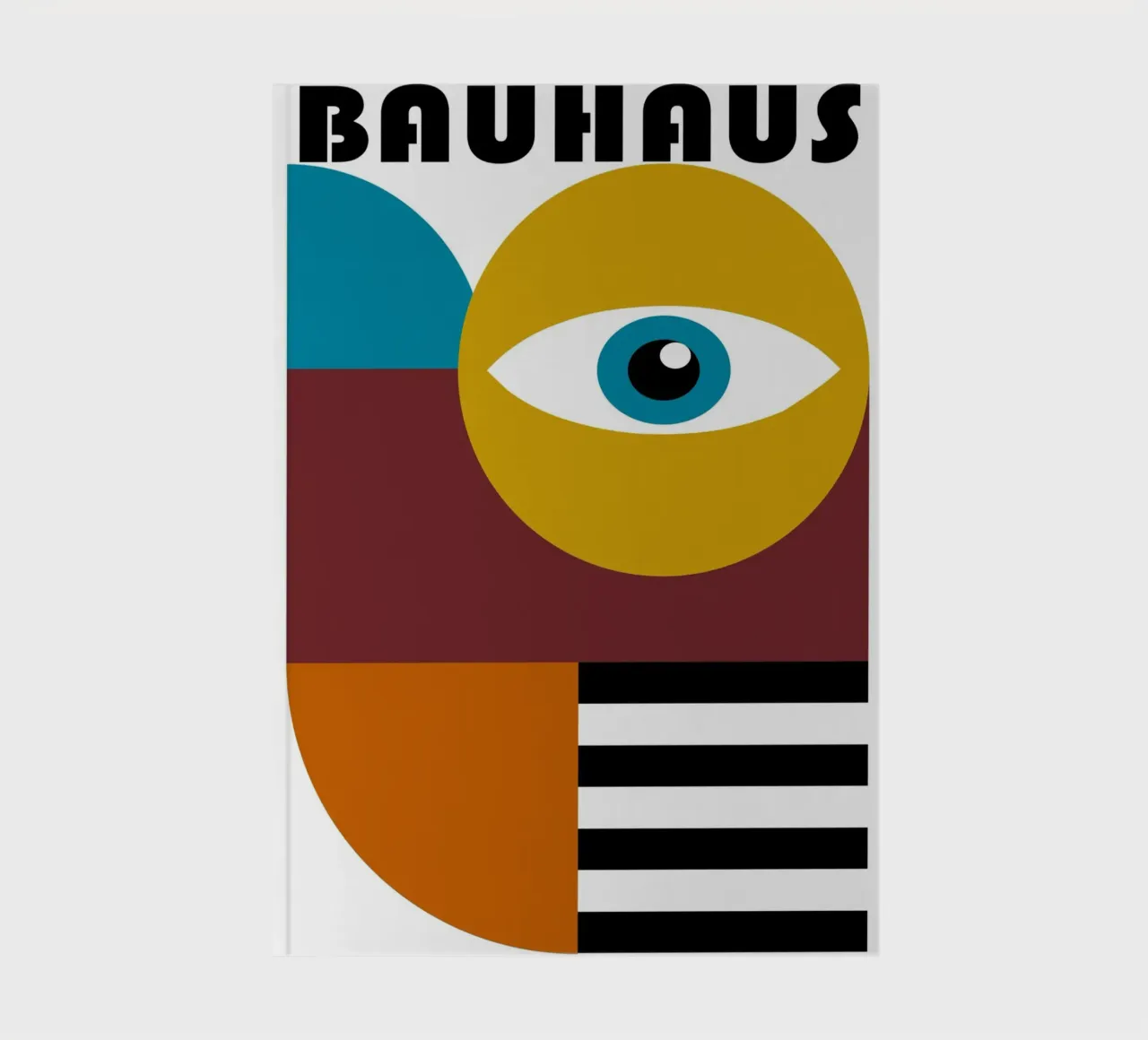 Bauhaus Geometric Abstract Figures Color Print notebook by NorwesClub