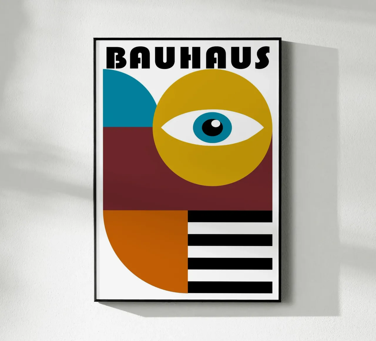 Bauhaus Figure astratte geometriche Stampa a colori plexiglass da NorwesClub