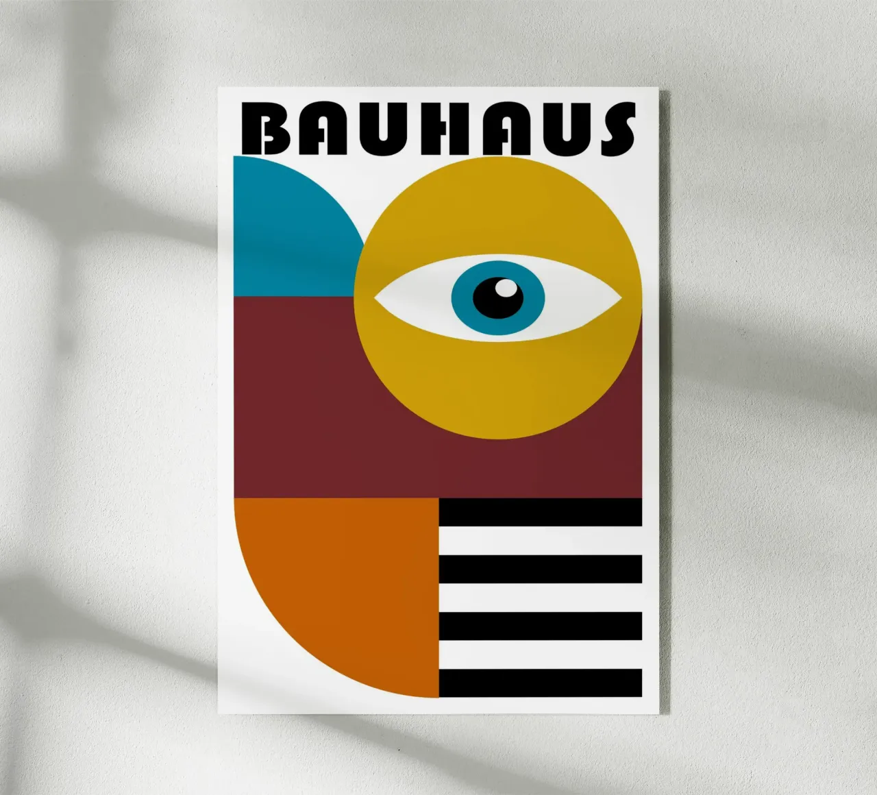 Bauhaus Figure astratte geometriche Stampa a colori plexiglass da NorwesClub