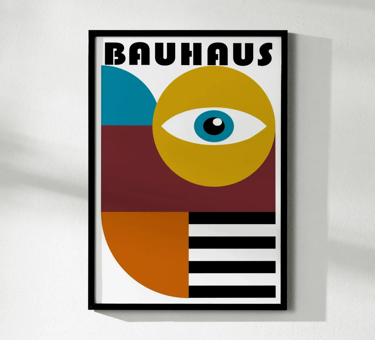 Bauhaus Geometric Abstract Figures Color Print hahnemühle by NorwesClub