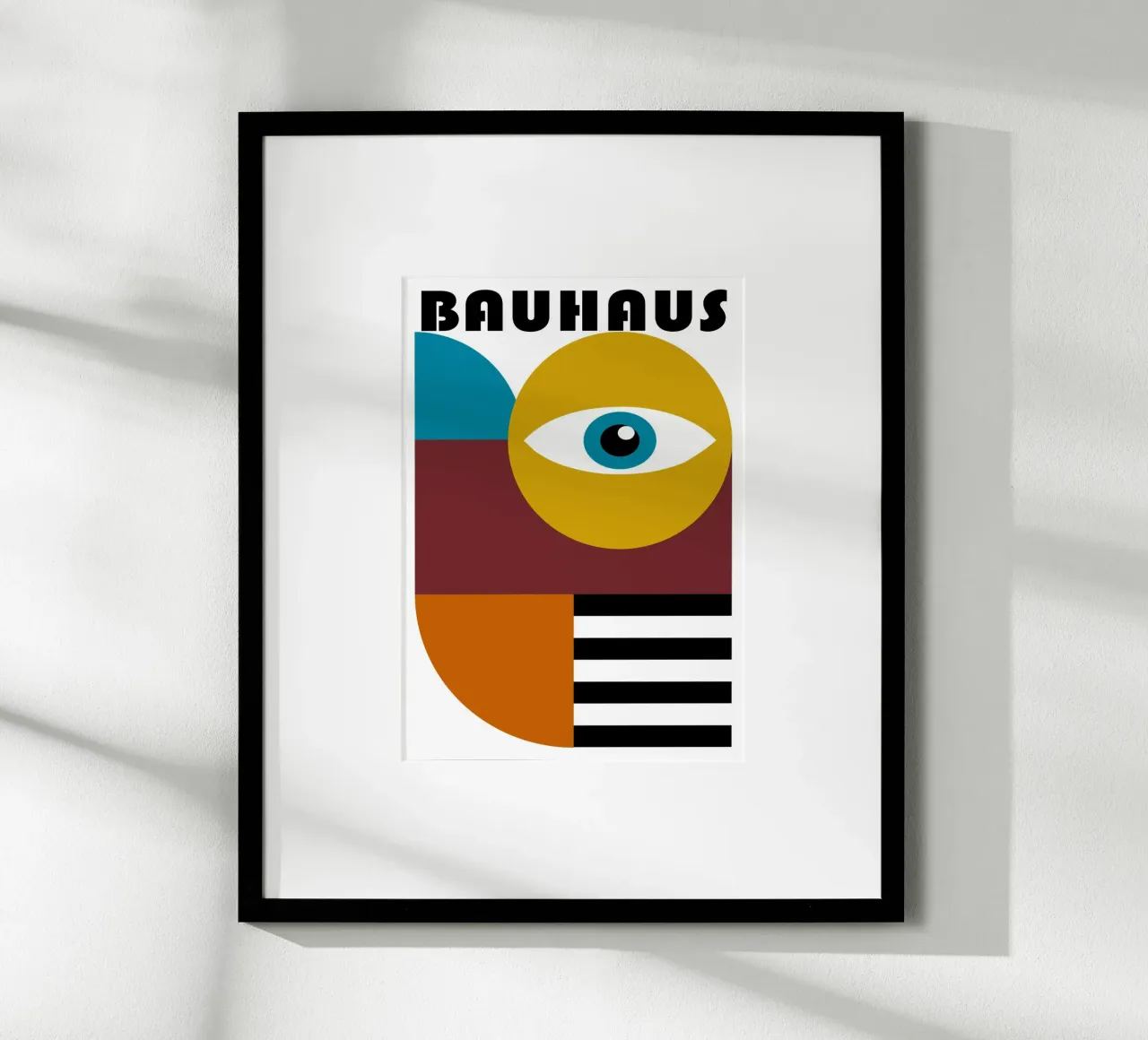 Bauhaus Geometric Abstract Figures Color Print hahnemühle by NorwesClub