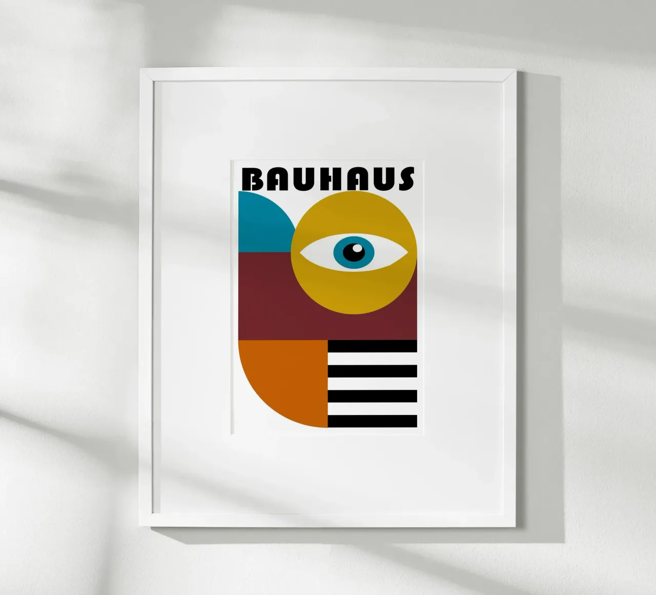 Bauhaus Geometric Abstract Figures Color Print hahnemühle by NorwesClub