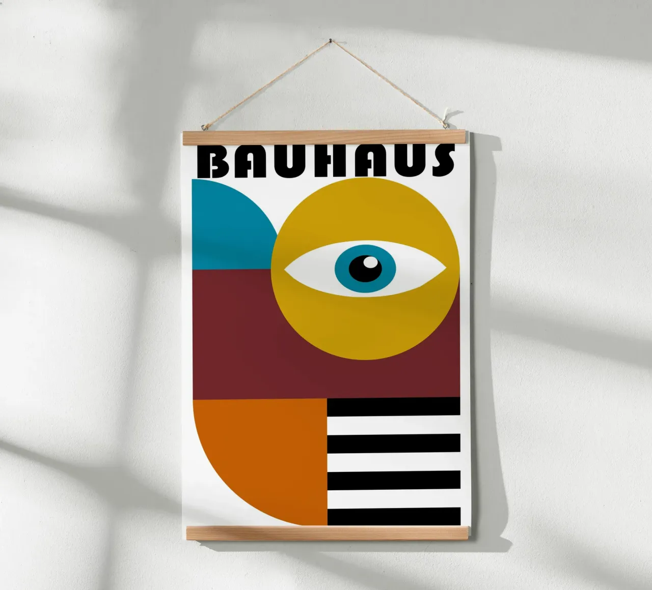 Bauhaus Figure astratte geometriche Stampa a colori poster da NorwesClub