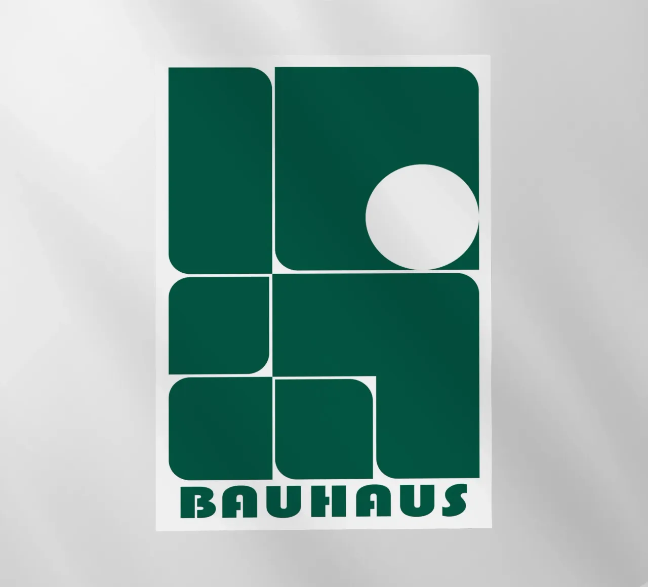 Bauhaus Forme astratte geometriche Verde Stampa pellicola backlit da NorwesClub