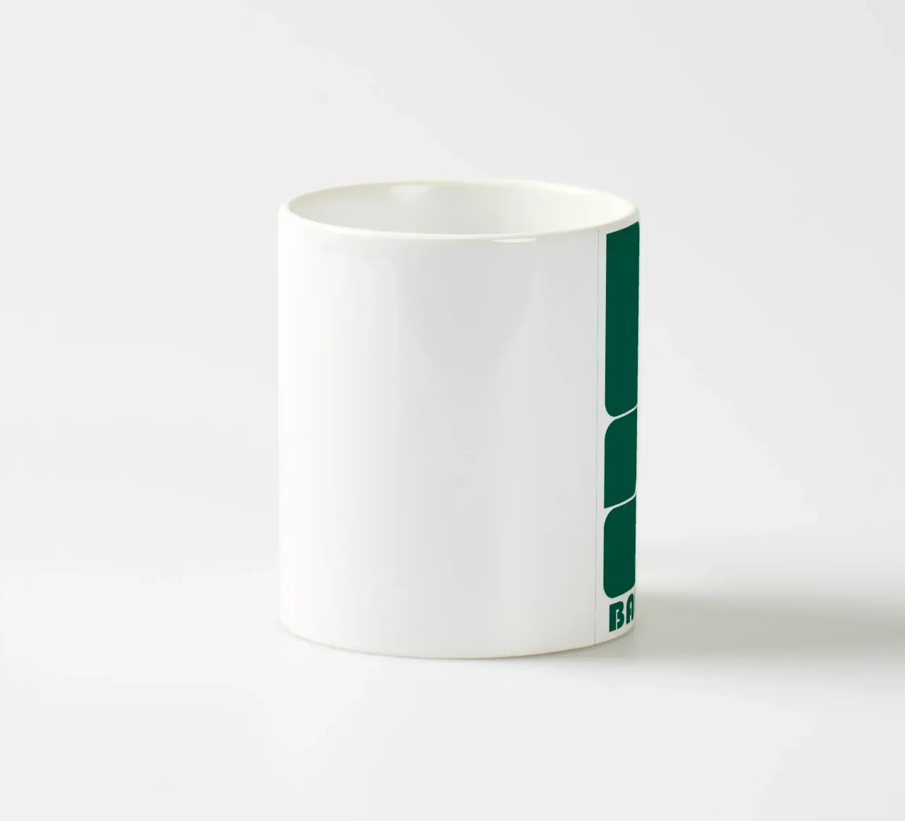Bauhaus Forme astratte geometriche Verde Stampa tazza in ceramica da NorwesClub