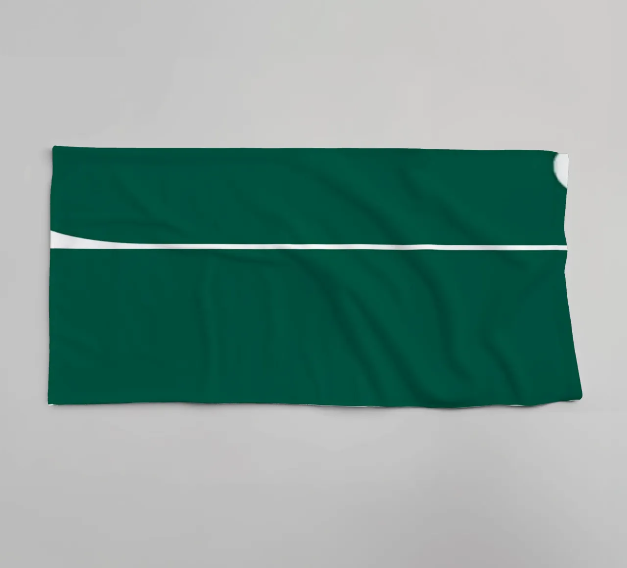 Bauhaus Geometric Abstract Shapes Green Print towel by NorwesClub