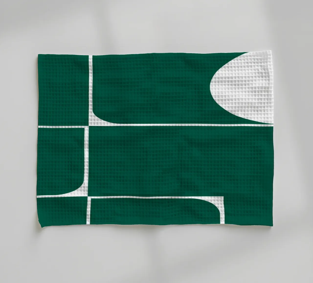 Bauhaus Forme astratte geometriche Verde Stampa canovaccio da cucina da NorwesClub