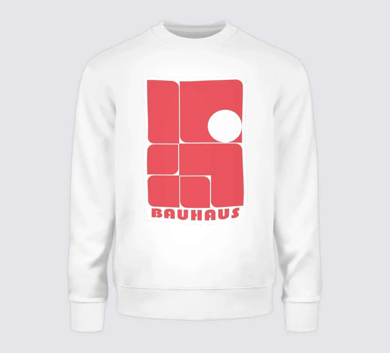Bauhaus Forme astratte geometriche Rosso Stampa felpa da NorwesClub