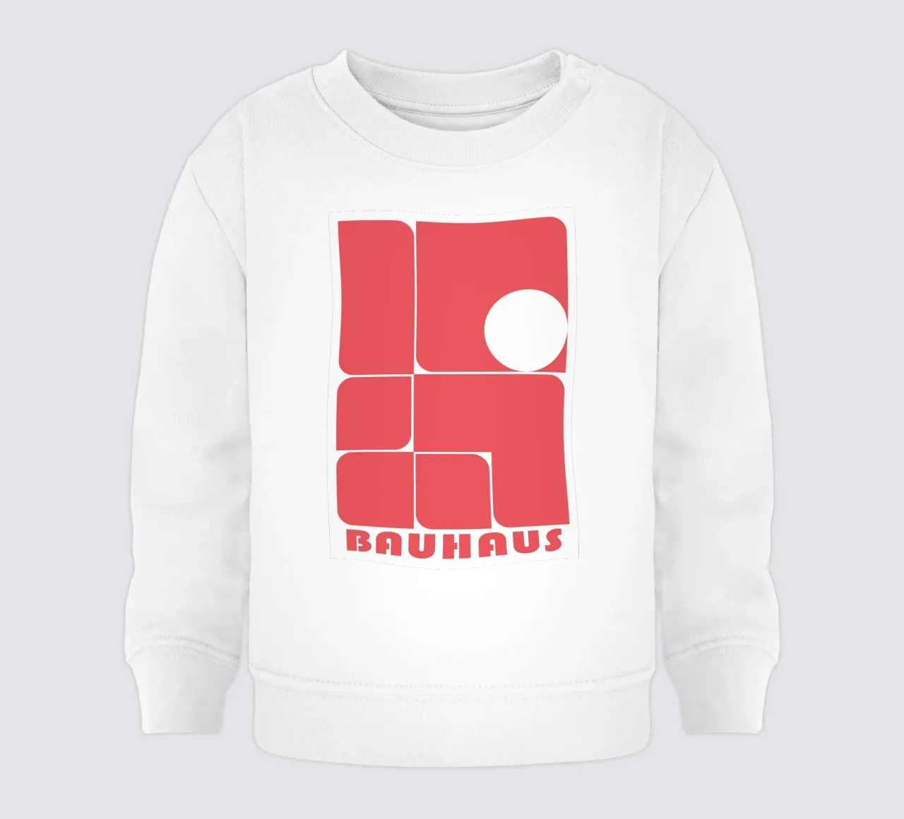 Bauhaus Forme astratte geometriche Rosso Stampa felpa neonato da NorwesClub