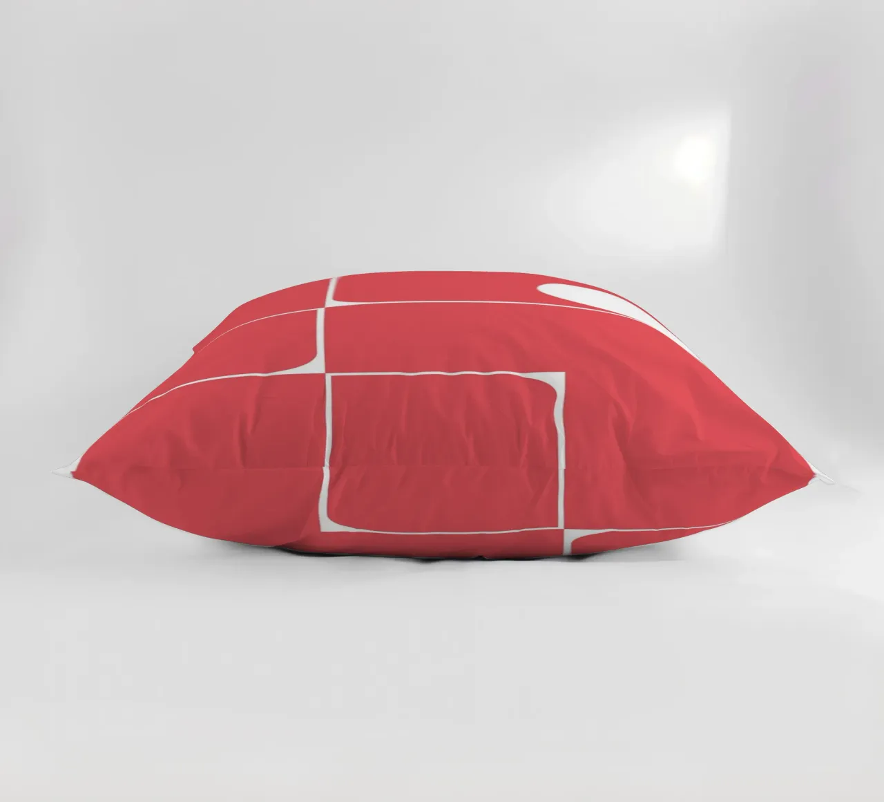 Bauhaus Forme astratte geometriche Rosso Stampa cuscino da NorwesClub