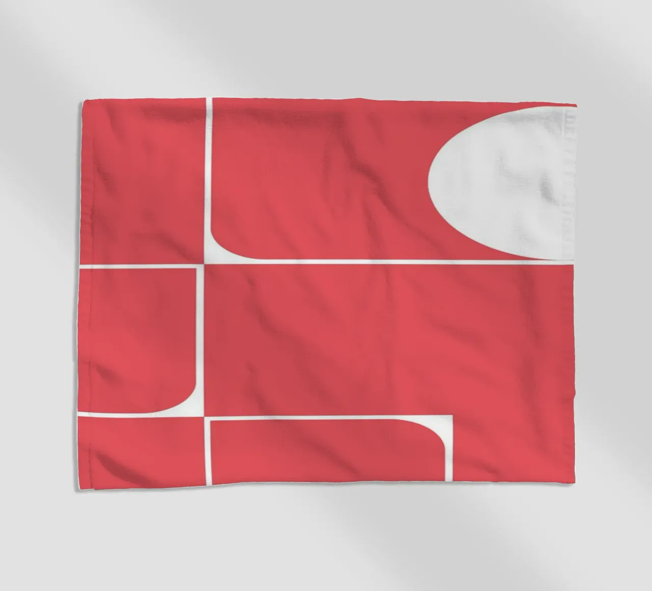 Bauhaus Forme astratte geometriche Rosso Stampa telo mare da NorwesClub