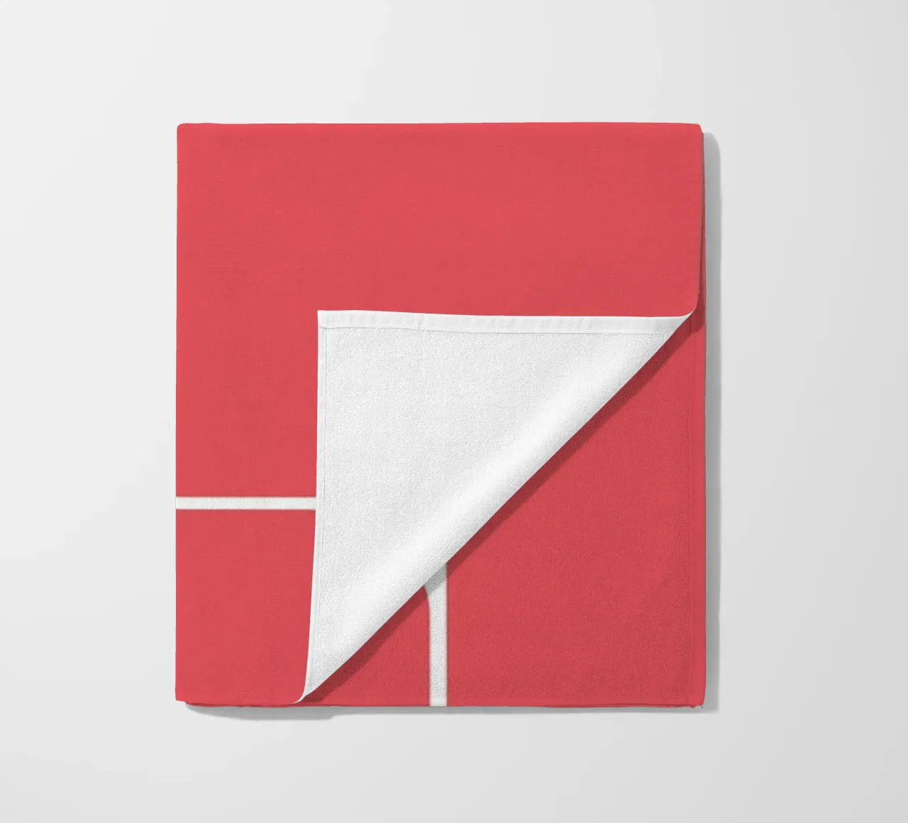 Bauhaus Forme astratte geometriche Rosso Stampa telo mare da NorwesClub