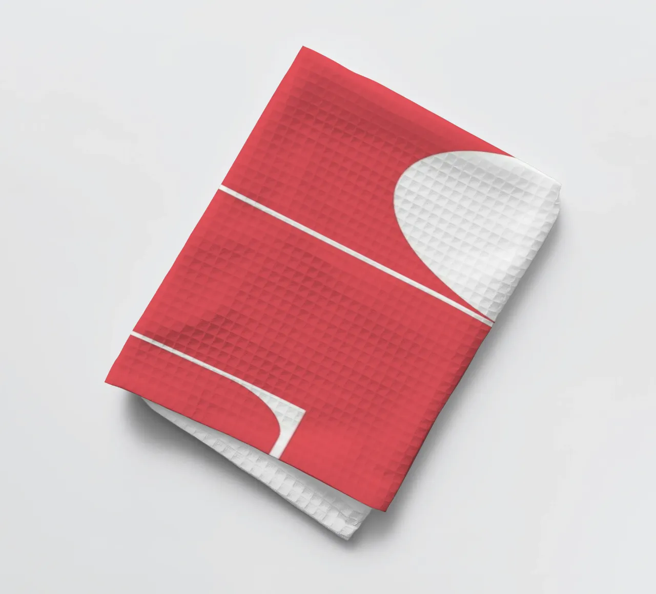 Bauhaus Forme astratte geometriche Rosso Stampa canovaccio da cucina da NorwesClub
