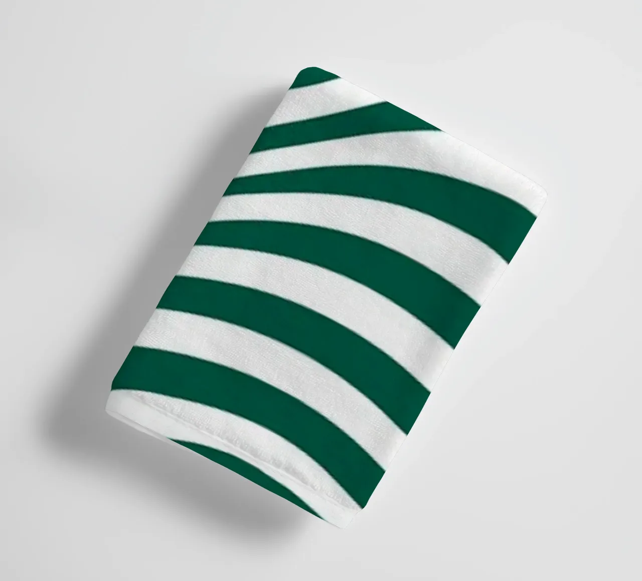 Bauhaus Abstract Wavy Lines Green Art Print Handtuch von NorwesClub
