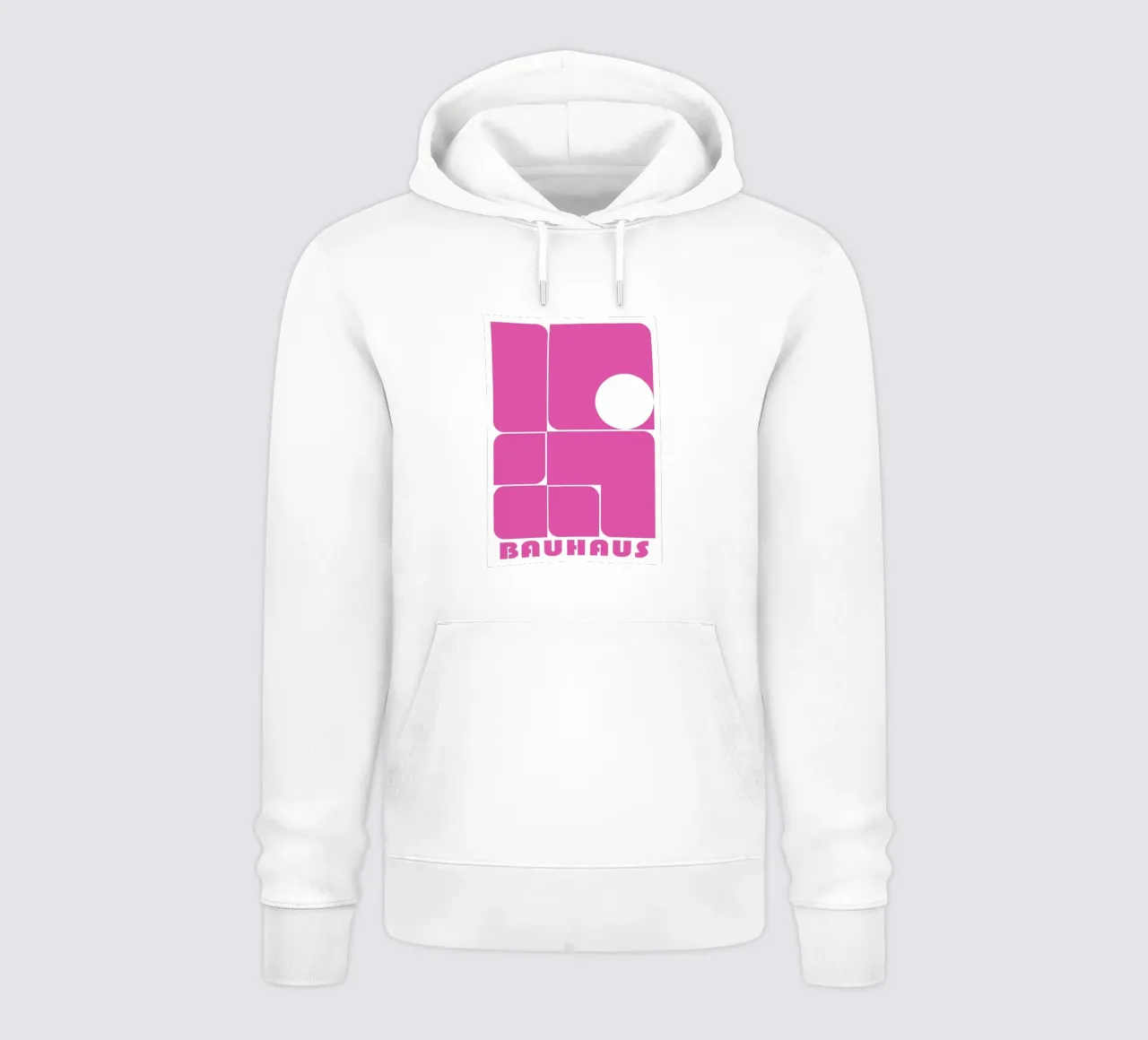Bauhaus Forme astratte geometriche Rosa Stampa felpa con cappuccio da NorwesClub