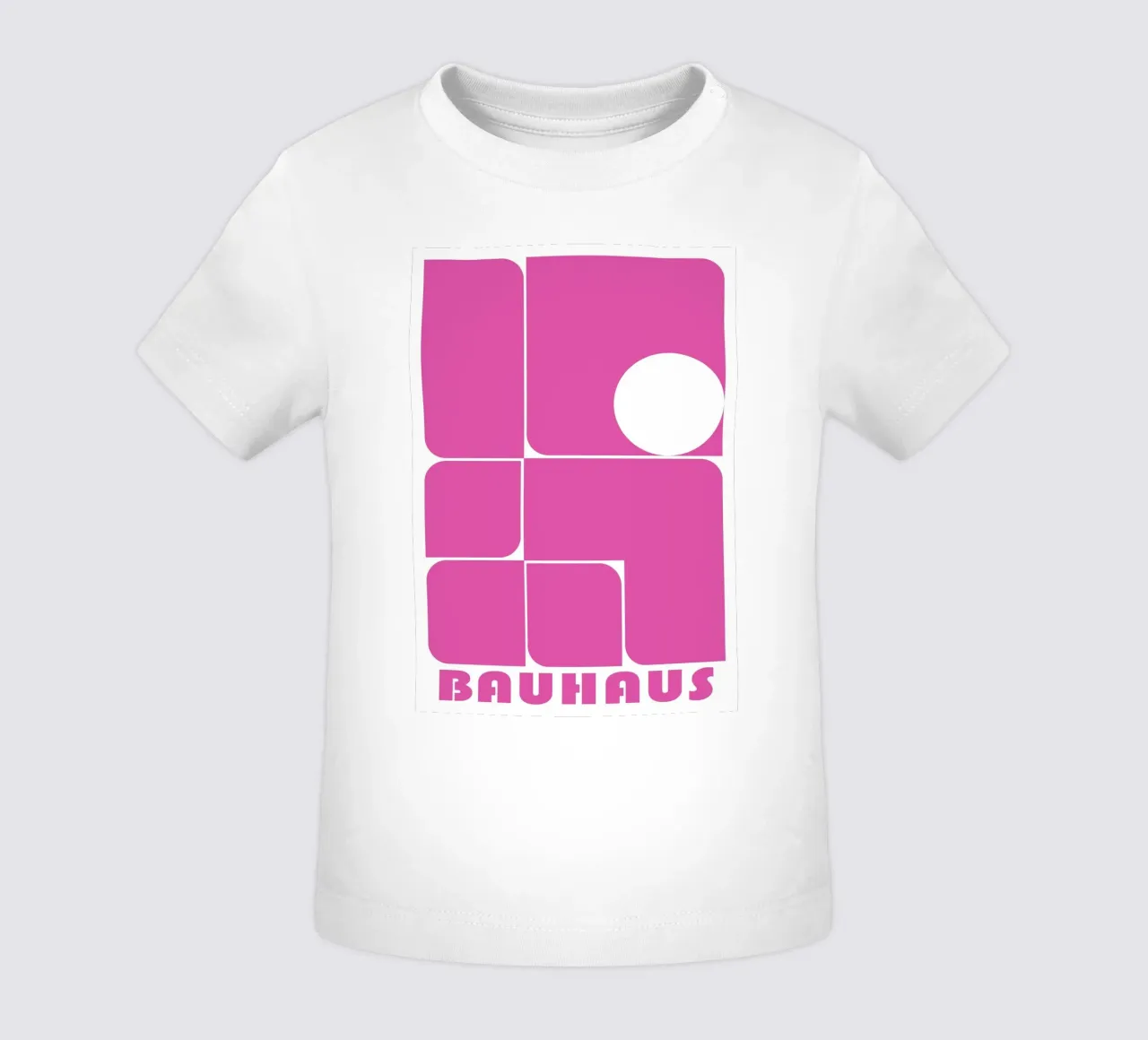 Bauhaus Forme astratte geometriche Rosa Stampa maglietta neonato da NorwesClub