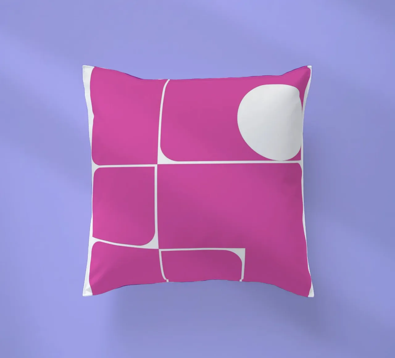 Bauhaus Forme astratte geometriche Rosa Stampa cuscino da NorwesClub