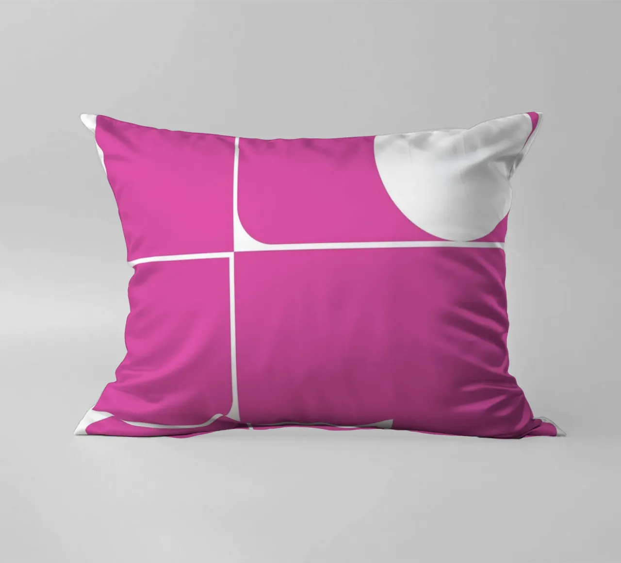 Bauhaus Forme astratte geometriche Rosa Stampa cuscino da NorwesClub