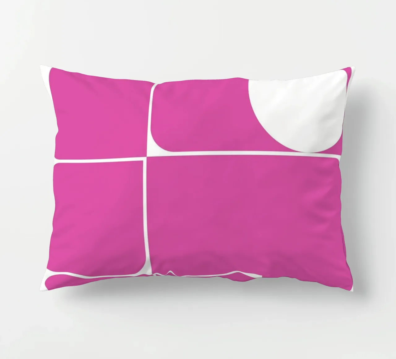Bauhaus Forme astratte geometriche Rosa Stampa cuscino da NorwesClub