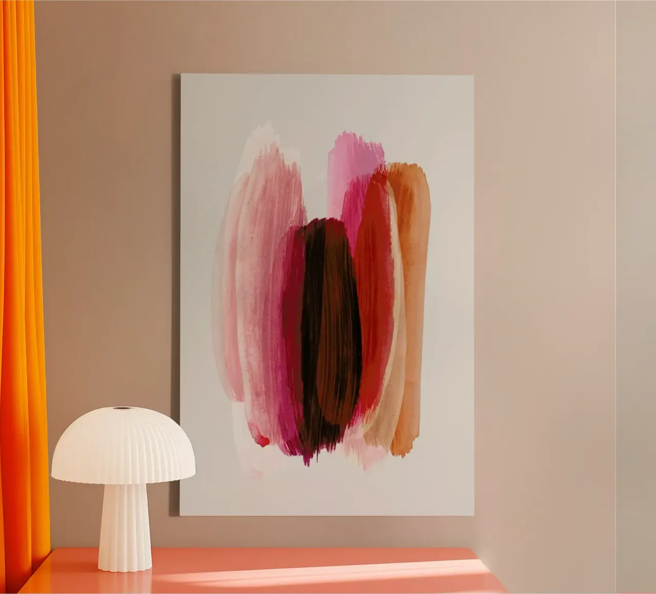 Brush Strokes 32X canvas met Baklijst van Mareike Böhmer