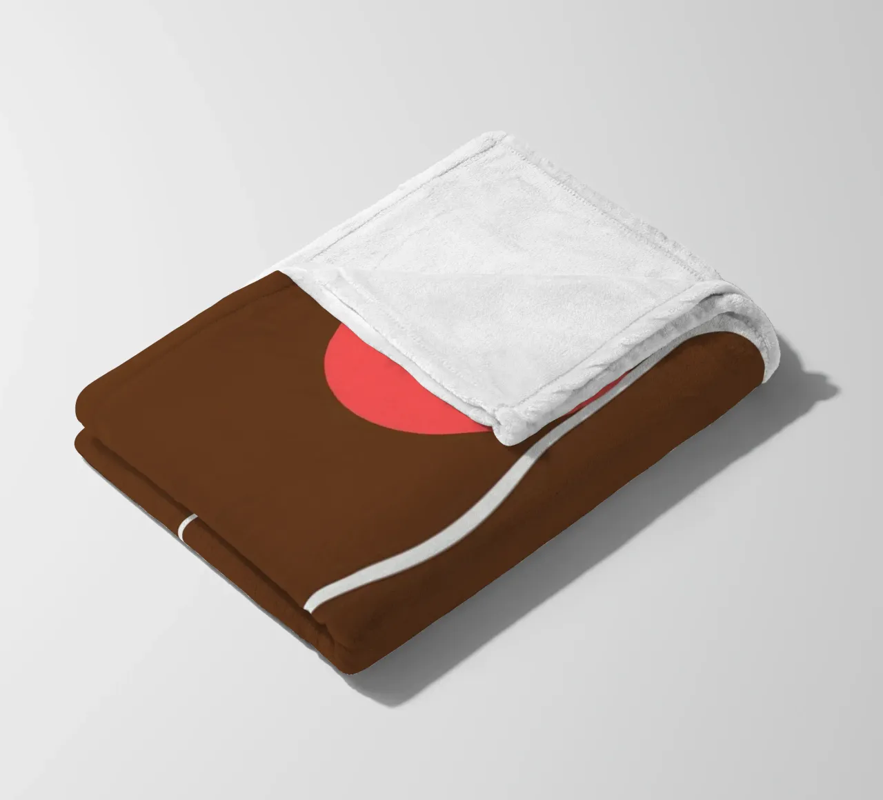 Bauhaus Forme astratte geometriche Stampa marrone coperta in pile da NorwesClub