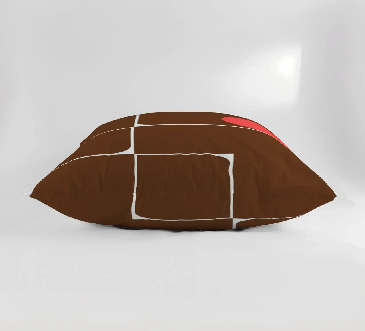 Bauhaus Forme astratte geometriche Stampa marrone cuscino da NorwesClub