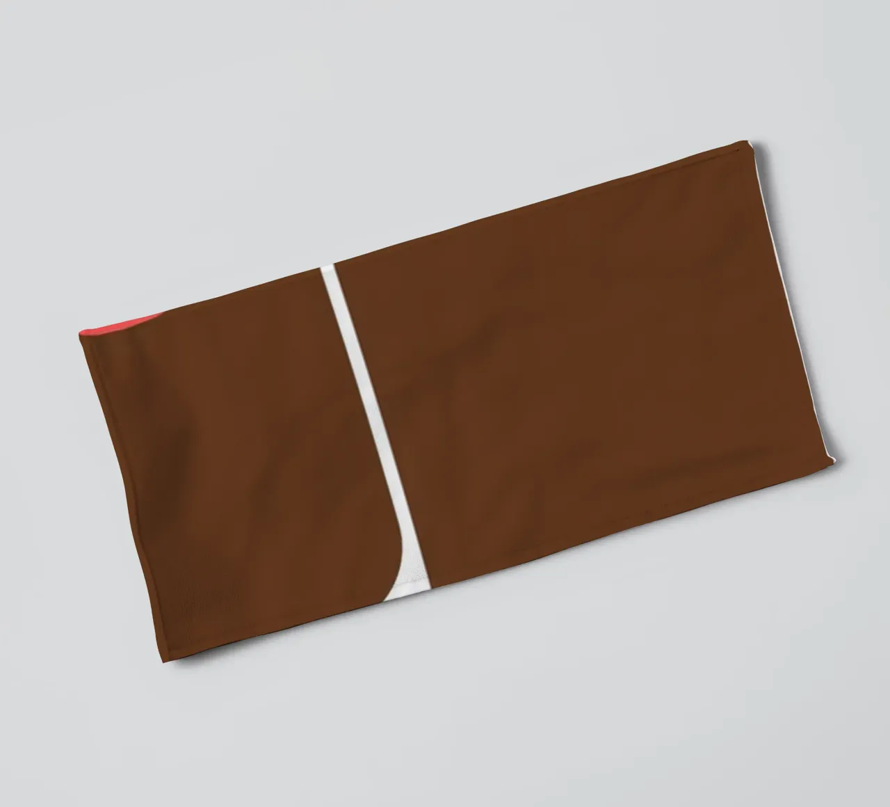 Bauhaus Forme astratte geometriche Stampa marrone asciugamano da bagno da NorwesClub