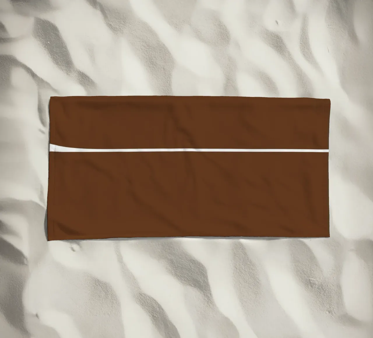 Bauhaus Forme astratte geometriche Stampa marrone telo mare da NorwesClub