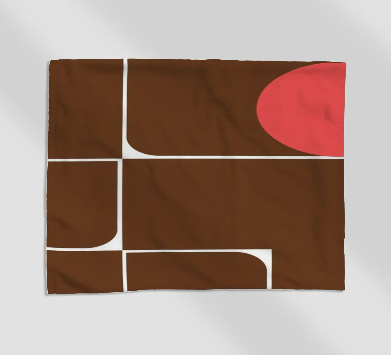 Bauhaus Forme astratte geometriche Stampa marrone telo mare da NorwesClub