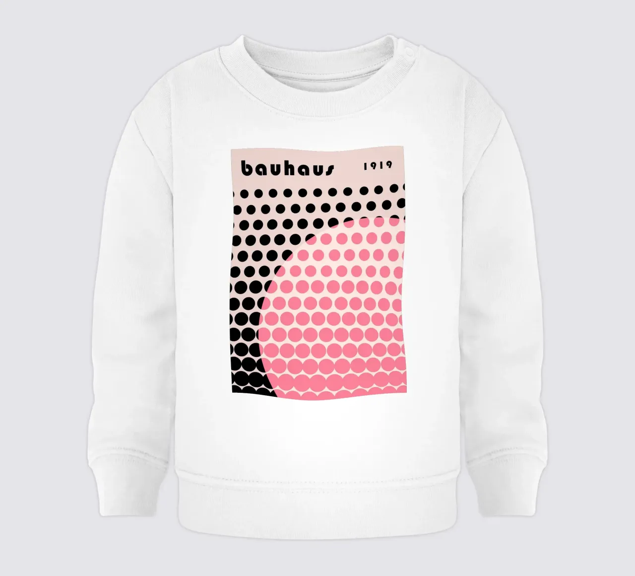 Bauhaus Geometric Grid Circles Abstract Print 1919 sudadera de bebé de NorwesClub
