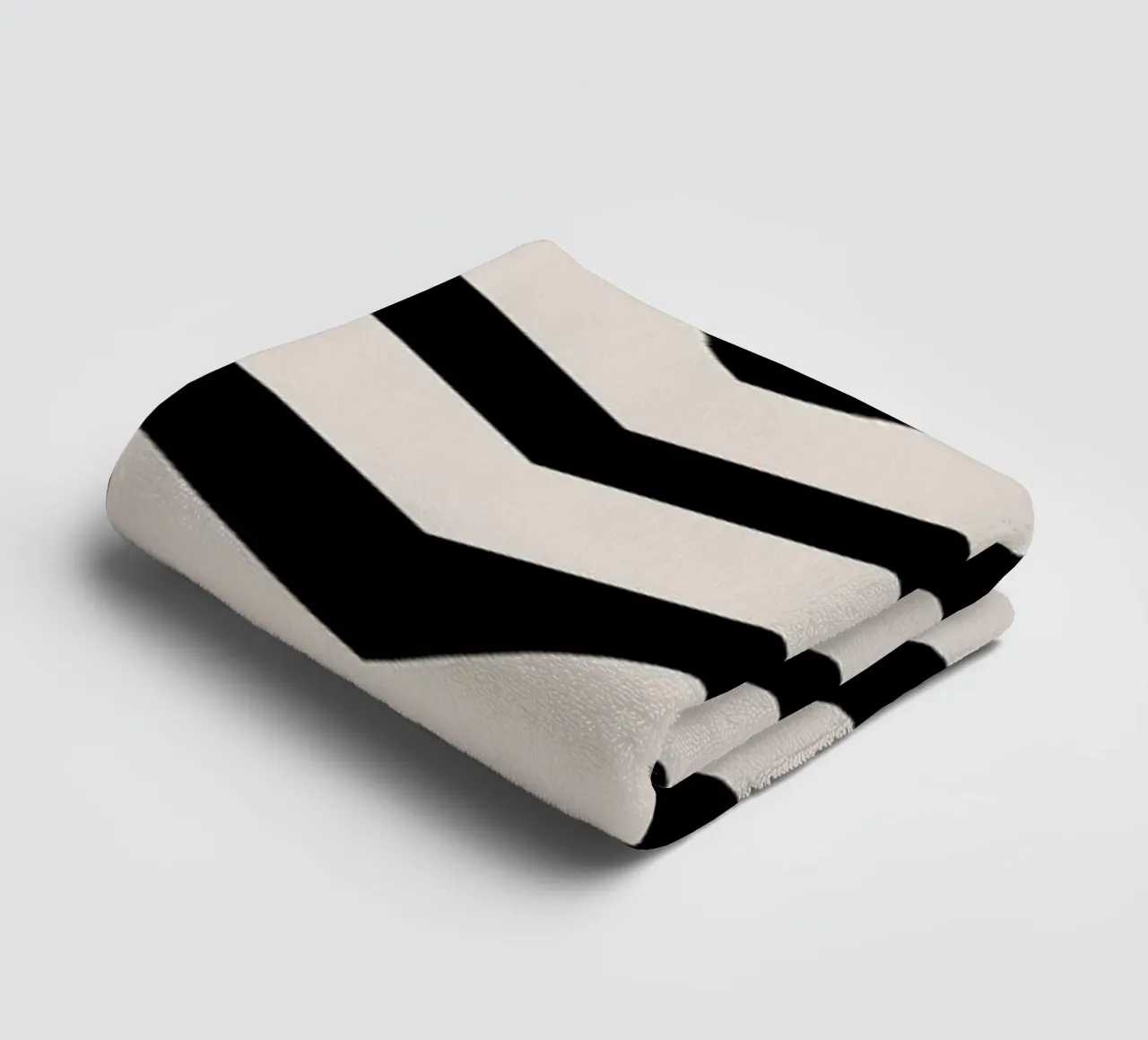 Bauhaus Geometric Stripes Abstract Optical Print towel by NorwesClub