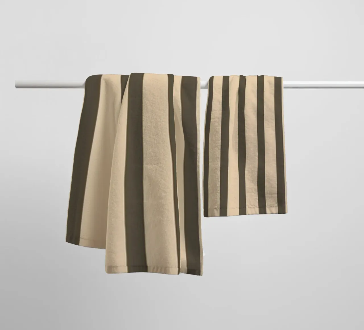 Bauhaus Abstract Stripes Oval Optical Art Print towel by NorwesClub