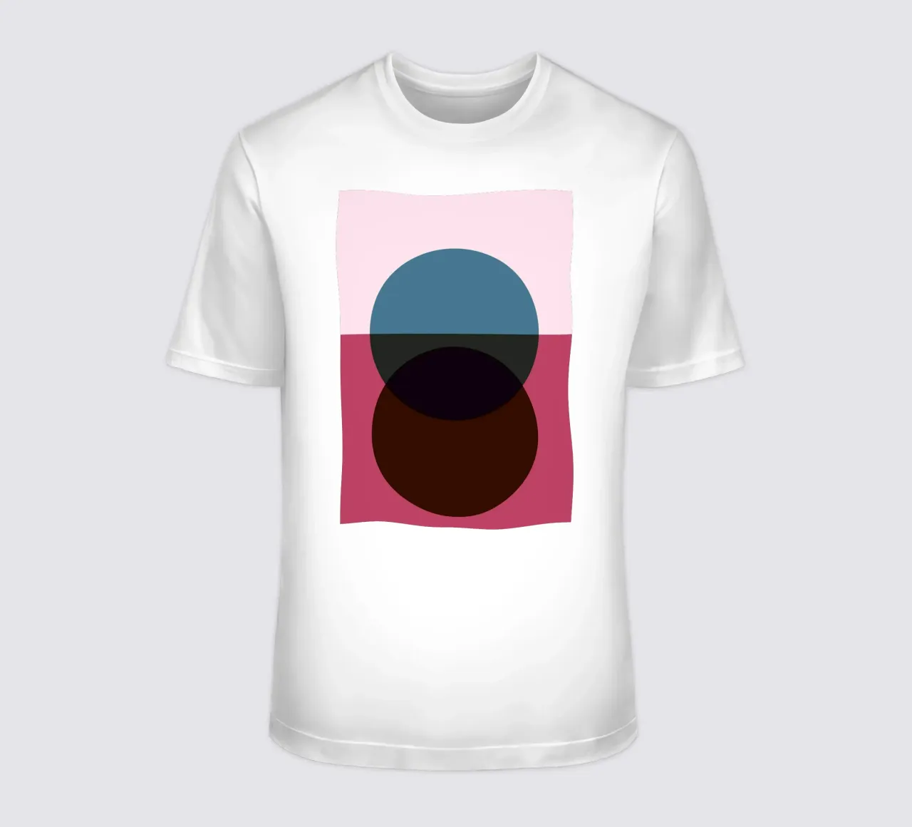 Geometric Abstract Overlapping Circles Color Print t-shirt by NorwesClub