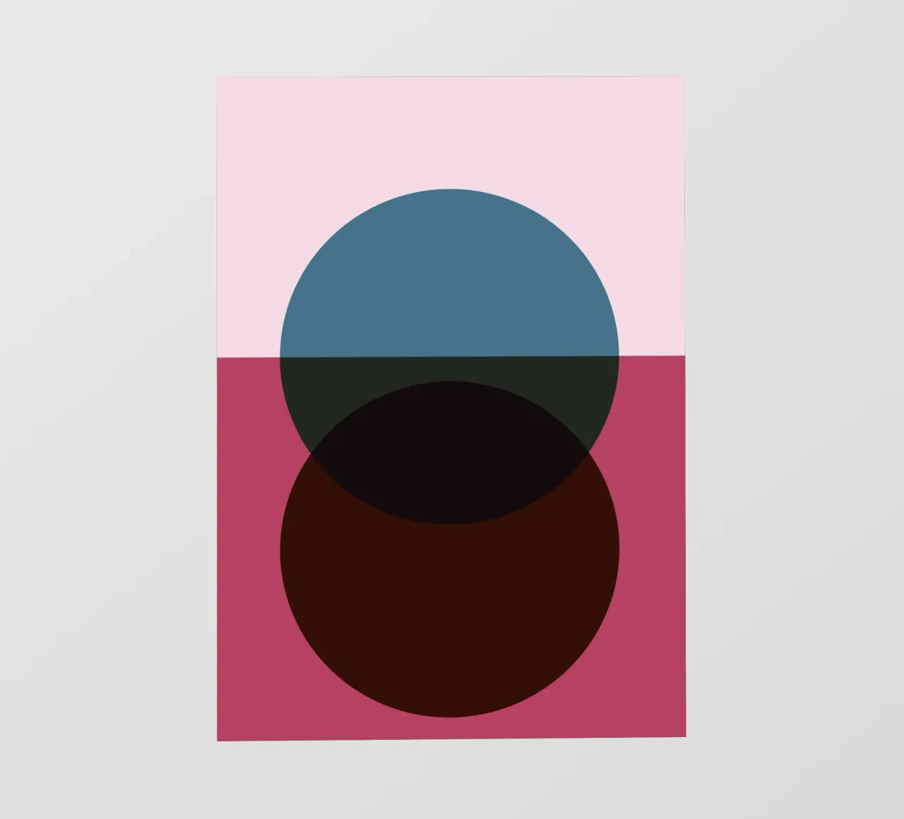 Geometric Abstract Overlapping Circles Color Print pvc cover by NorwesClub