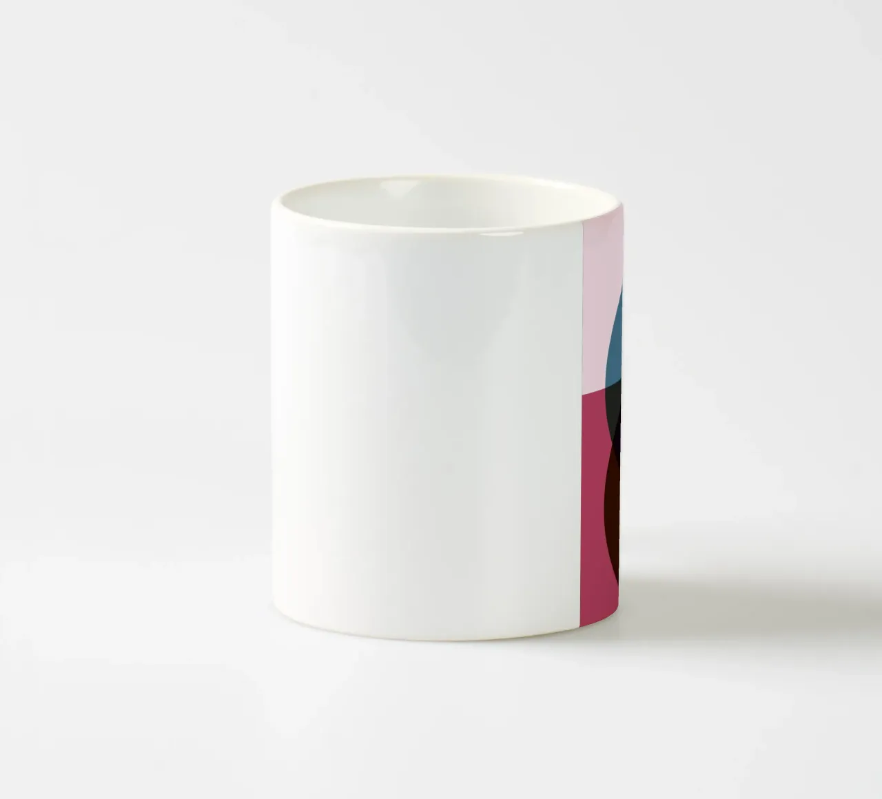 Geometric Abstract Overlapping Circles Color Print ceramic mug by NorwesClub