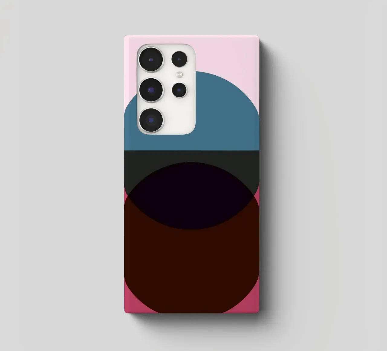 Geometrische abstracte overlappende cirkels kleurenprint samsung hoesje van NorwesClub