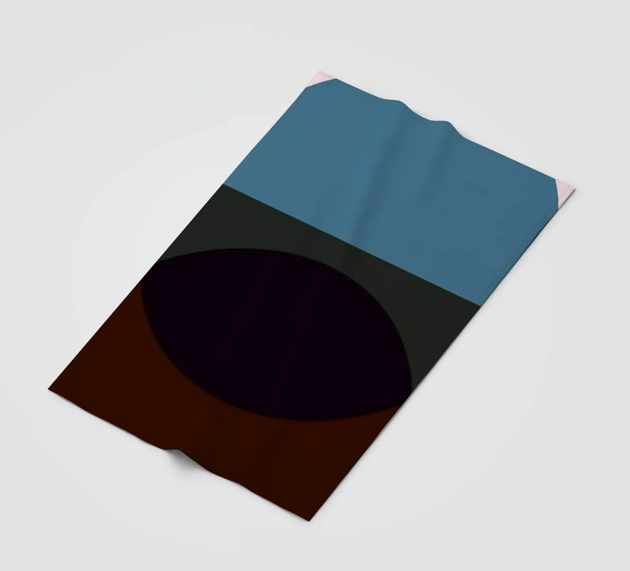 Geometric Abstract Overlapping Circles Color Print fleece blanket by NorwesClub