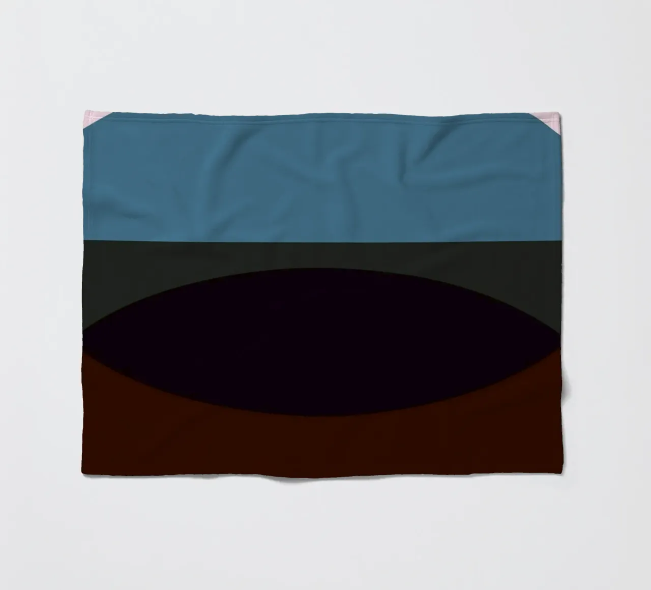 Geometric Abstract Overlapping Circles Color Print fleece blanket by NorwesClub