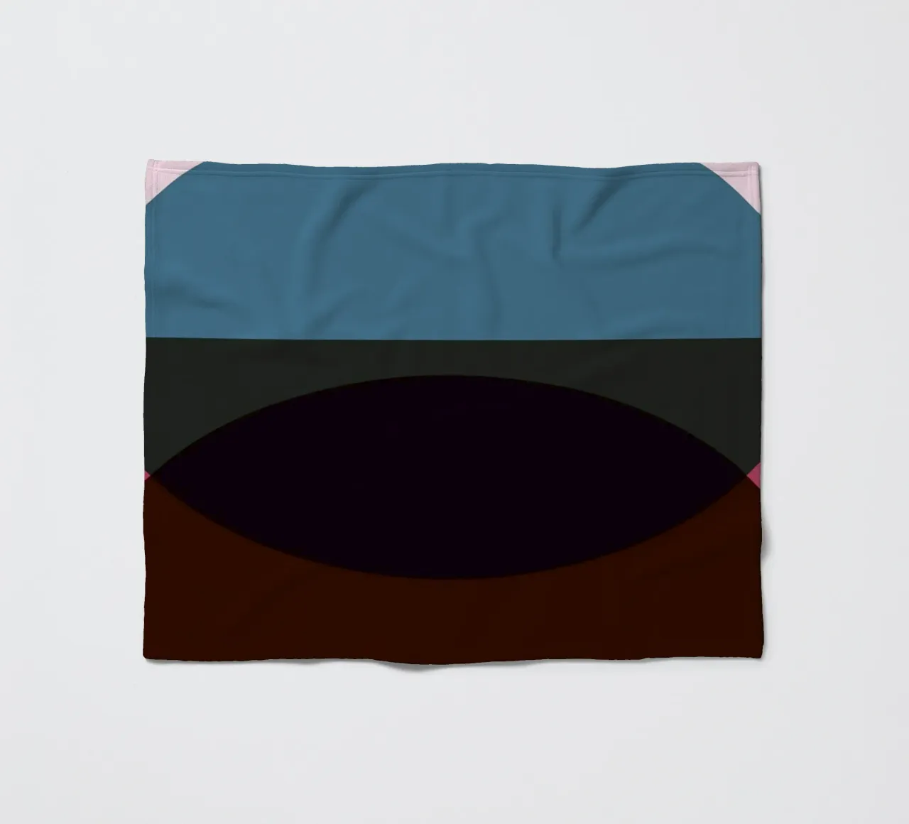 Geometric Abstract Overlapping Circles Color Print fleece blanket by NorwesClub