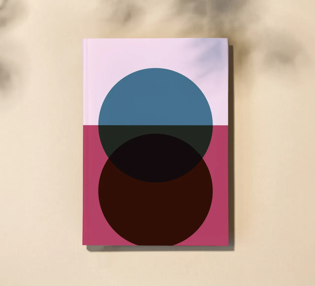 Geometric Abstract Overlapping Circles Color Print notebook by NorwesClub