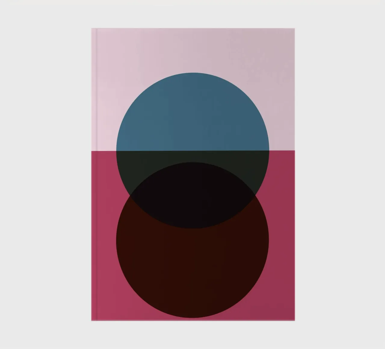 Geometric Abstract Overlapping Circles Color Print notebook by NorwesClub