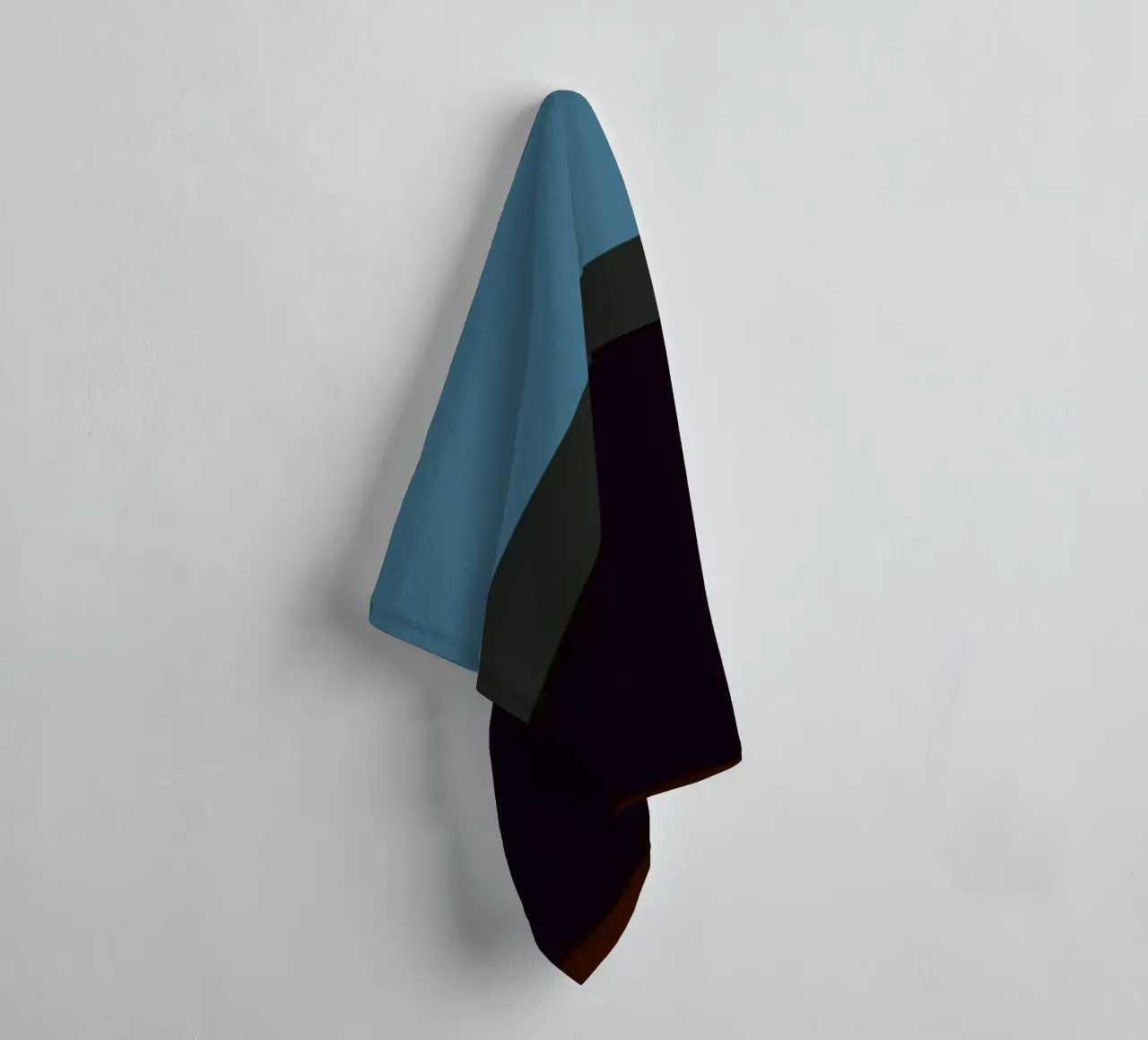 Impression géométrique abstraite de cercles superposés en couleur serviette de bain de NorwesClub